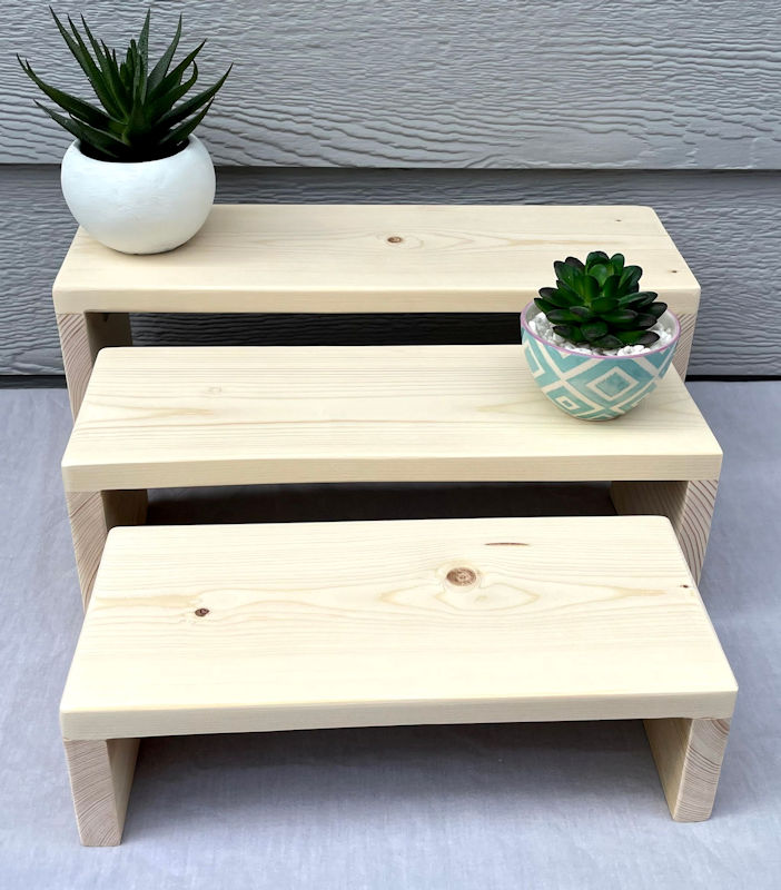 Tall Nesting Risers in Natural Pine (image for) Tall Nesting Risers in Natural Pine